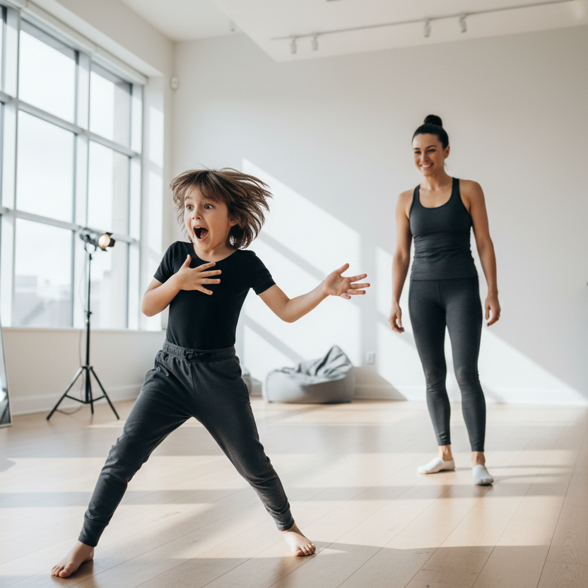 child in drama private class