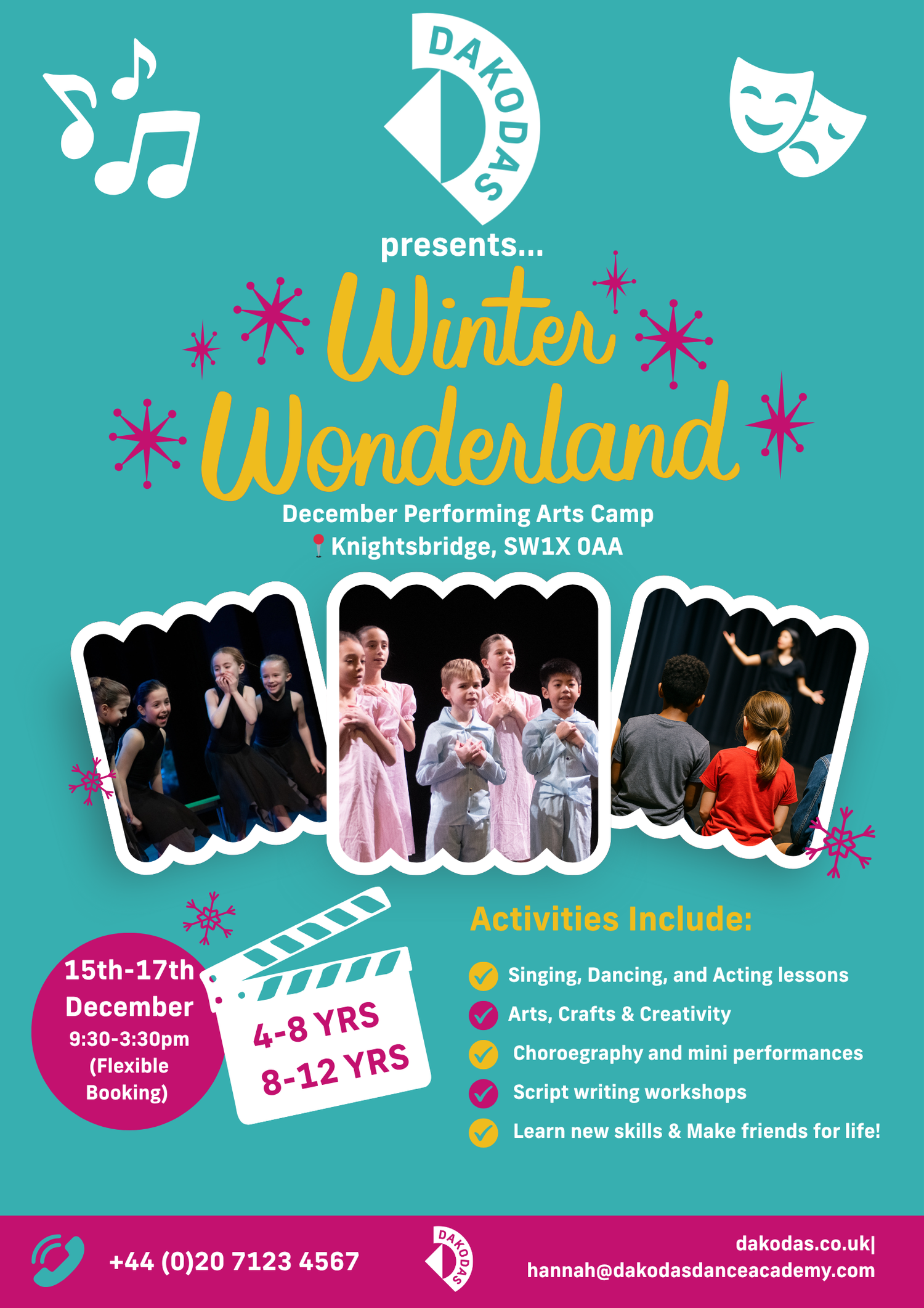 معسكر عيد الميلاد - معسكرات العطلات وورش العمل مع أكاديمية داكودا للرقص 