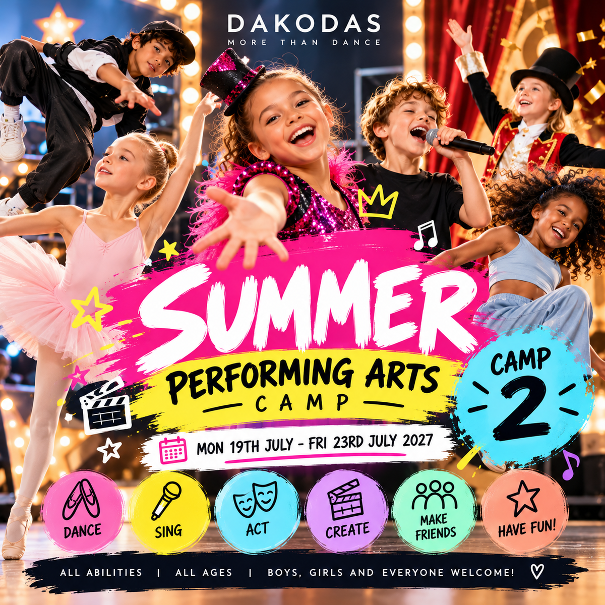 Summer Camp 1 - 12th July - 16th July 2027