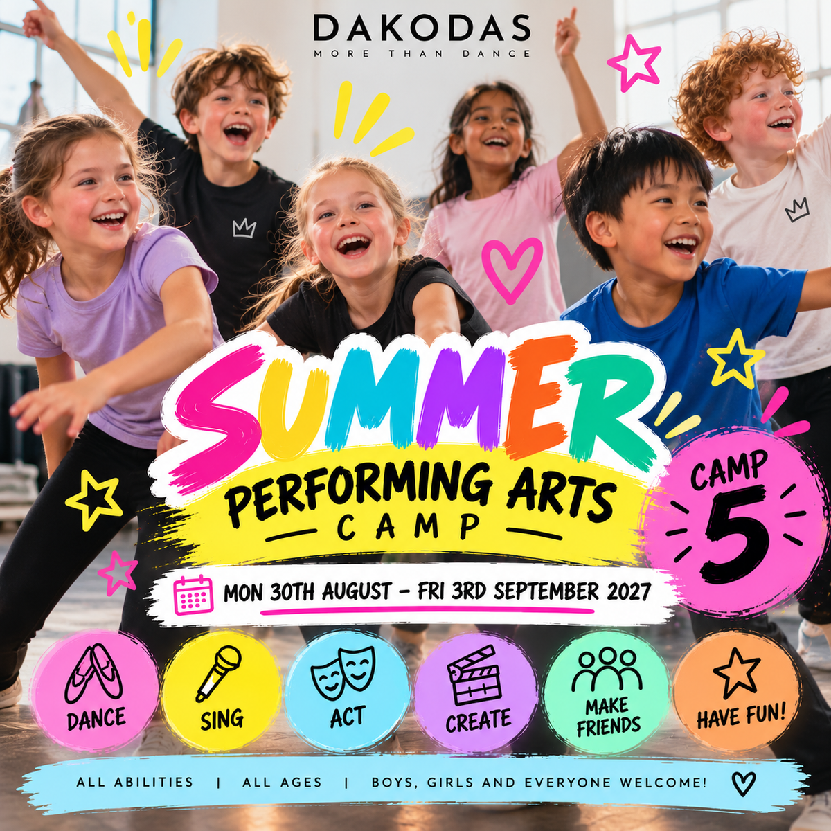 Summer Camp 1 - 12th July - 16th July 2027