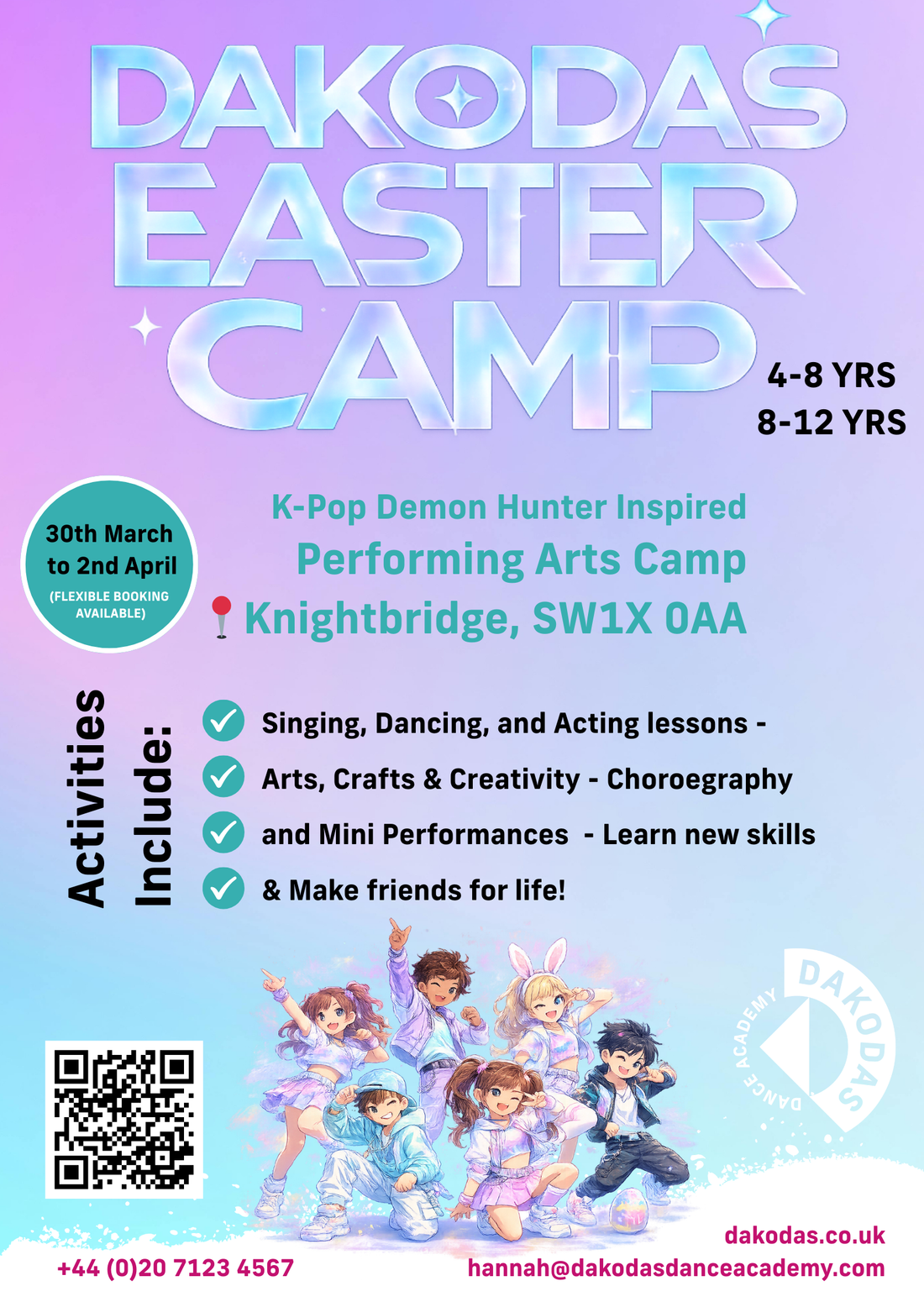 Easter Camp - Holiday camps &amp; Workshops with Dakoda&