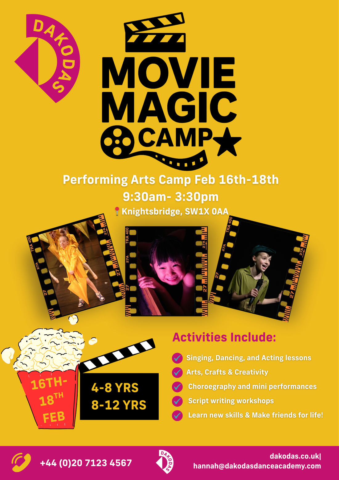 February Camp - Holiday camps &amp; Workshops with Dakoda&
