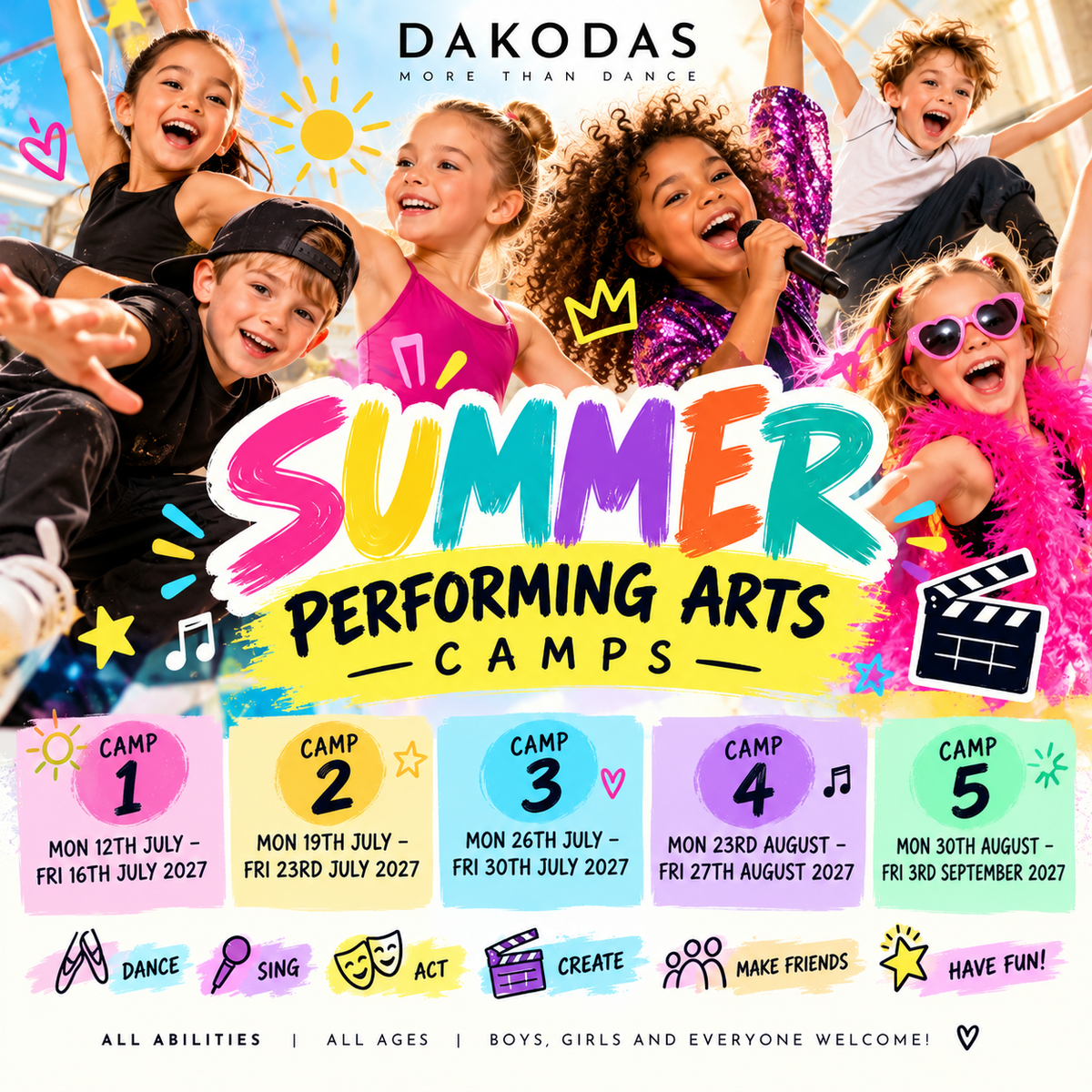 Summer Camp 1 - 12th July - 16th July 2027