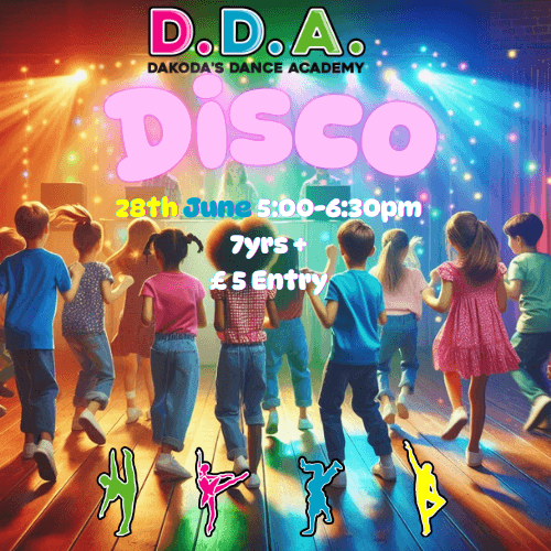 DDA Disco 28th June 5:00-6:30pm 7 yrs+| MoreHouse School Pont Street | - Dakoda&